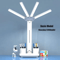 Multifunction LED Desk Lamp With Fan Clock And USB Charging Folding Table Light 9
