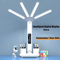 Multifunction LED Desk Lamp With Fan Clock And USB Charging Folding Table Light 4