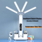 Multifunction LED Desk Lamp With Fan Clock And USB Charging Folding Table Light 5