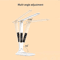 Folding LED Desk Lamp USB Touch Dimmable Reading Light With Clock And Thermometer 3