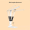 Folding LED Desk Lamp USB Touch Dimmable Reading Light With Clock And Thermometer 3