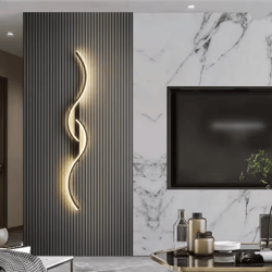 modern led wall lamp minimalist bedside wall light long strip indoor sconce