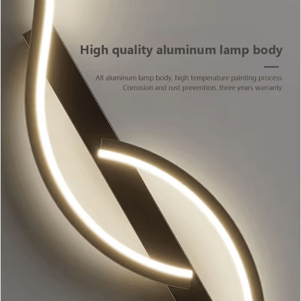 Modern LED Wall Lamp Minimalist Bedside Wall Light Long Strip Indoor Sconce 2