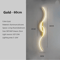 Modern LED Wall Lamp Minimalist Bedside Wall Light Long Strip Indoor Sconce 4
