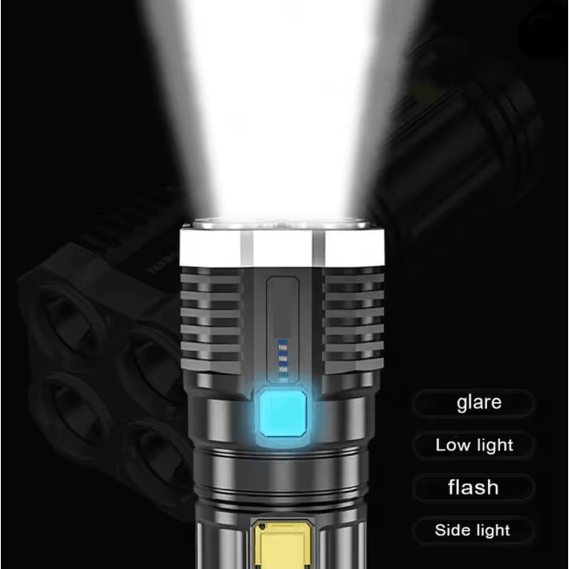 Mini Rechargeable LED Flashlight High Lumens Portable Torch For Outdoor And Emergency Use 1