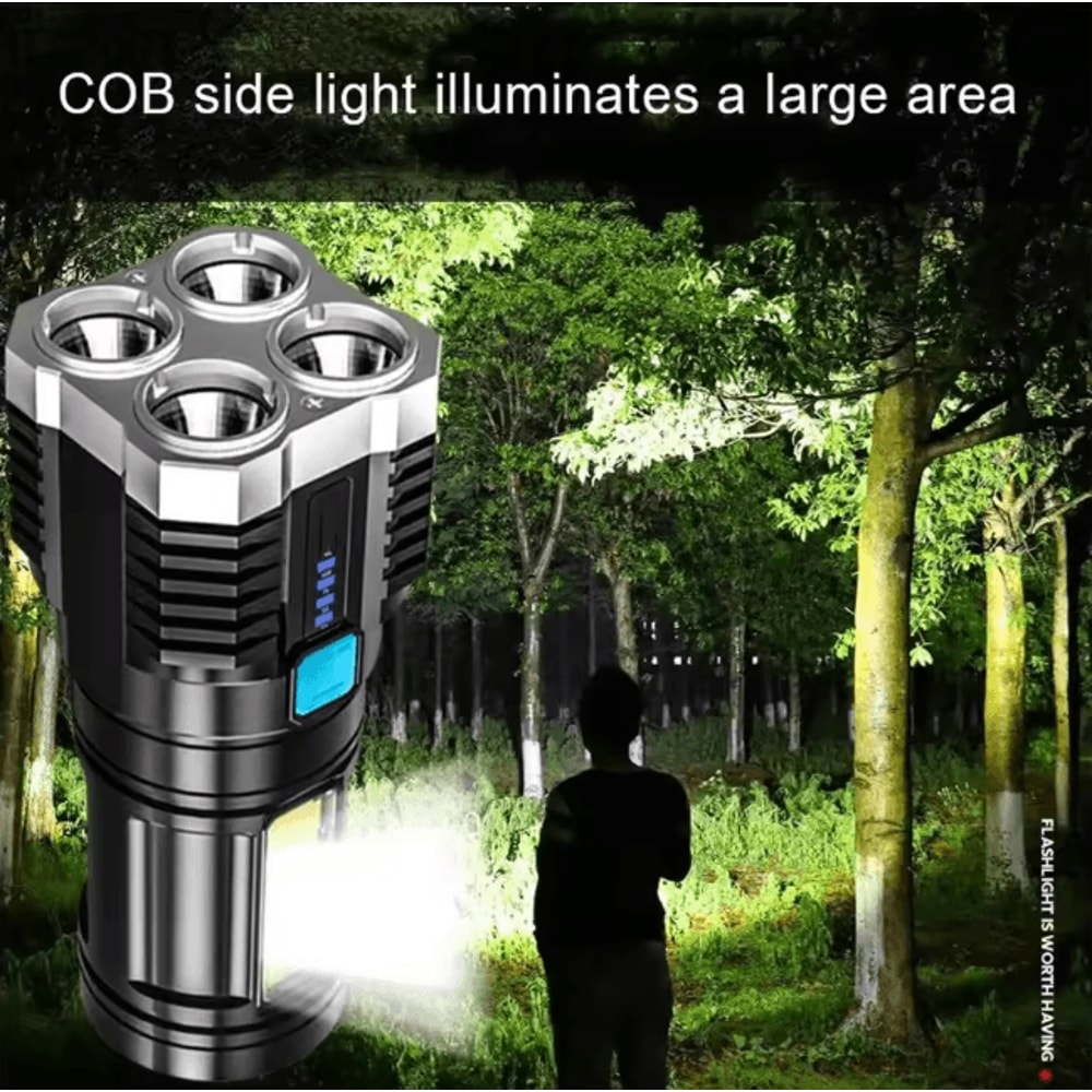 Mini Rechargeable LED Flashlight High Lumens Portable Torch For Outdoor And Emergency Use 3