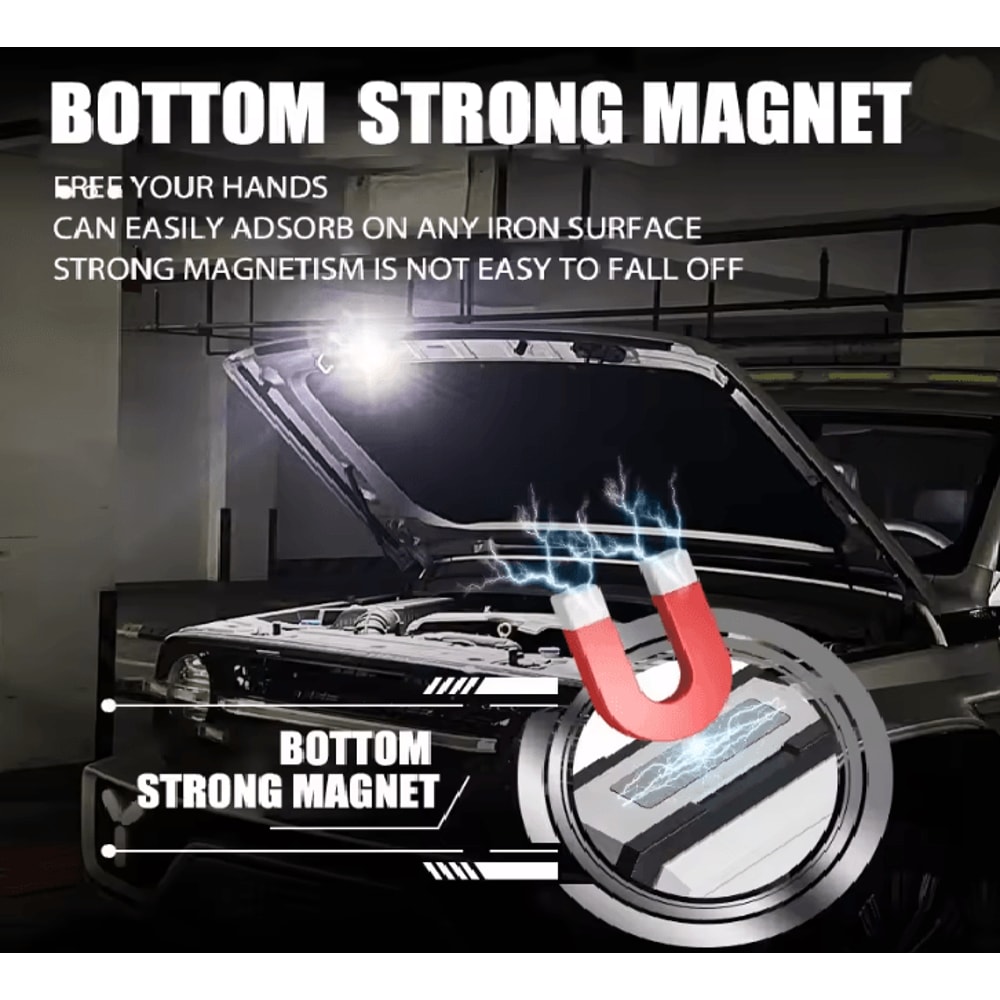 Pocket COB LED Keychain Flashlight Rechargeable Magnetic Mini Torch Light 1