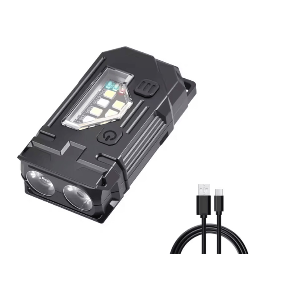 Pocket COB LED Keychain Flashlight Rechargeable Magnetic Mini Torch Light 3