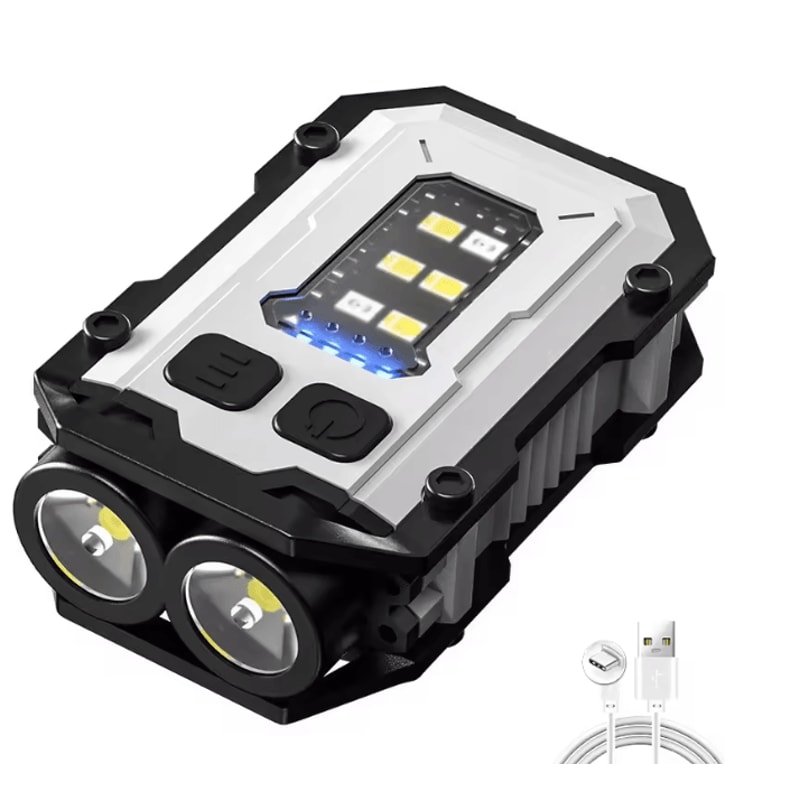 Pocket COB LED Keychain Flashlight Rechargeable Magnetic Mini Torch Light 4