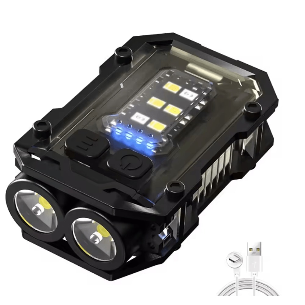 Pocket COB LED Keychain Flashlight Rechargeable Magnetic Mini Torch Light 6