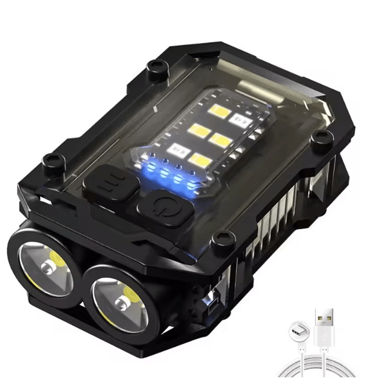 Pocket COB LED Keychain Flashlight Rechargeable Magnetic Mini Torch Light 6