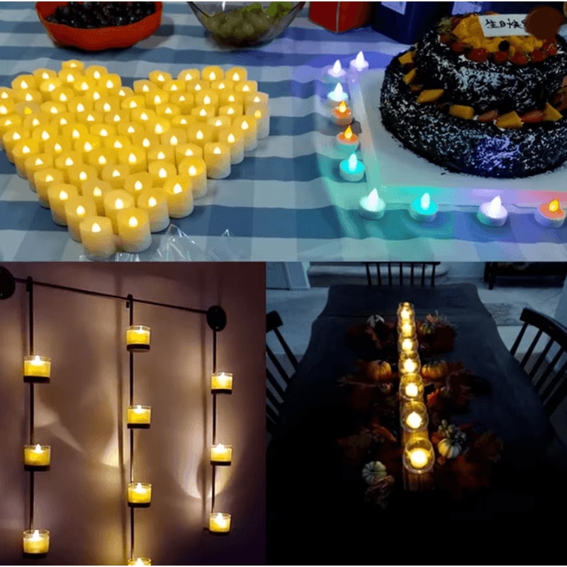 Rechargeable LED Flameless Candles With Remote And Timer For Home And Event Decor 3