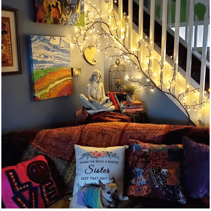 Bendable Willow Vine LED Lights Decorative Rattan Tree Light For Indoor And Outdoor Decor 1