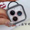 Glitter Camera Lens Protector For IPhone Diamond Ring Glass Cover Set 0