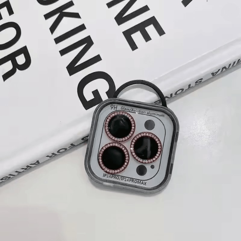 Glitter Camera Lens Protector For IPhone Diamond Ring Glass Cover Set 7