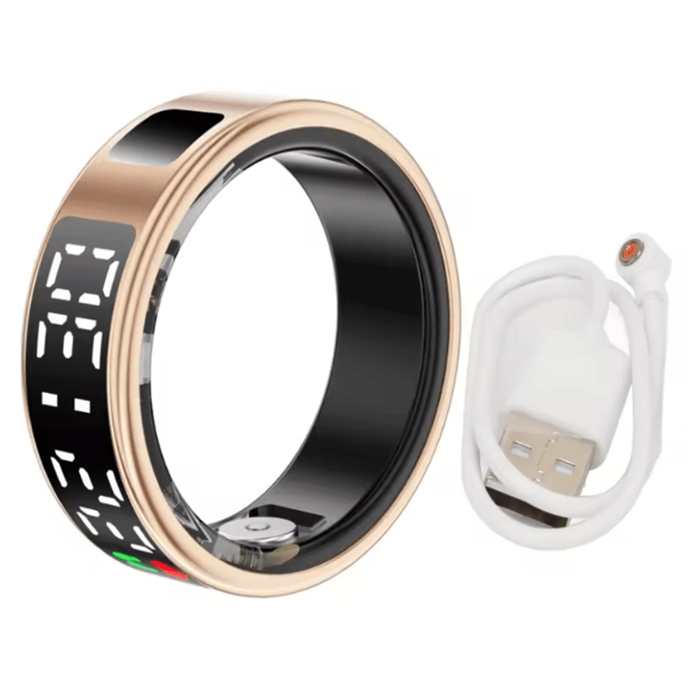 Smart Health Monitoring Ring Heart Rate Sleep Tracker Waterproof Fitness Ring 4