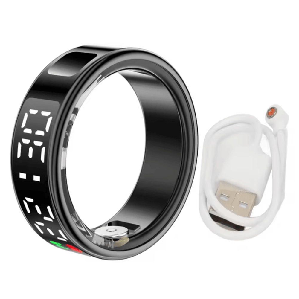 Smart Health Monitoring Ring Heart Rate Sleep Tracker Waterproof Fitness Ring 5