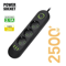 EU Power Strip Extension Cord With USB Ports 2M Cable Multi Socket Adapter 4