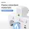 EU Power Strip Wall Socket With USB Charger Independent Switch Adapter 1