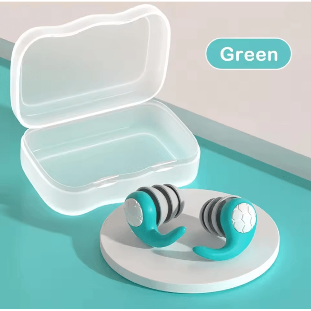 Soft Silicone Earplugs Noise Canceling Waterproof Ear Protection For Sleep And Swimming 4