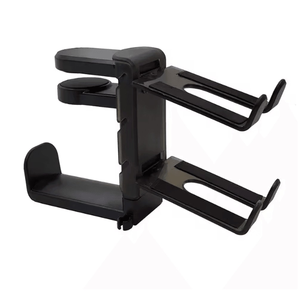 360 Degree Rotating Desk Clip Headphone Holder No Punch Headset Stand 4