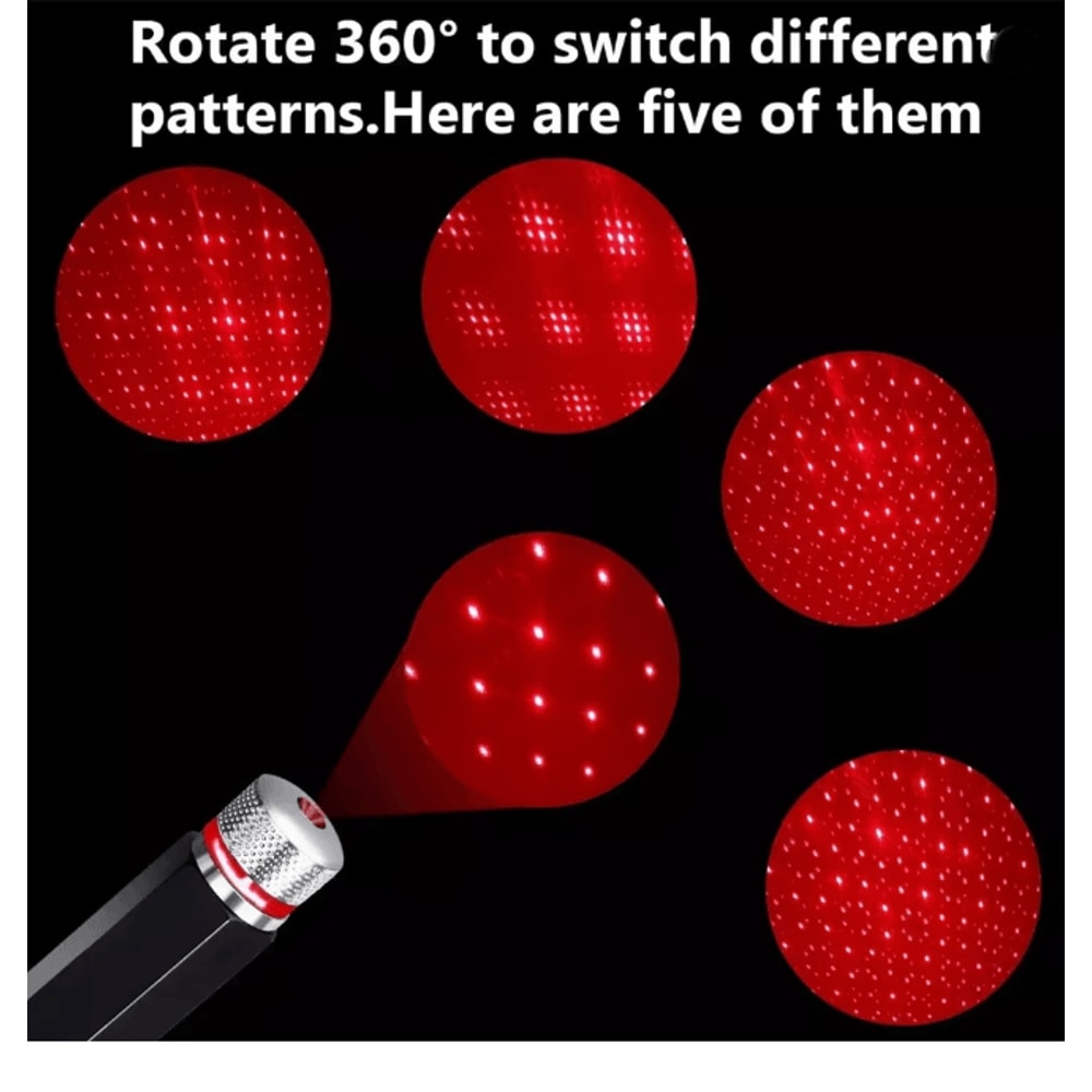 Mini LED Car Roof Star Projector Ambient Night Light USB Plug And Play 2