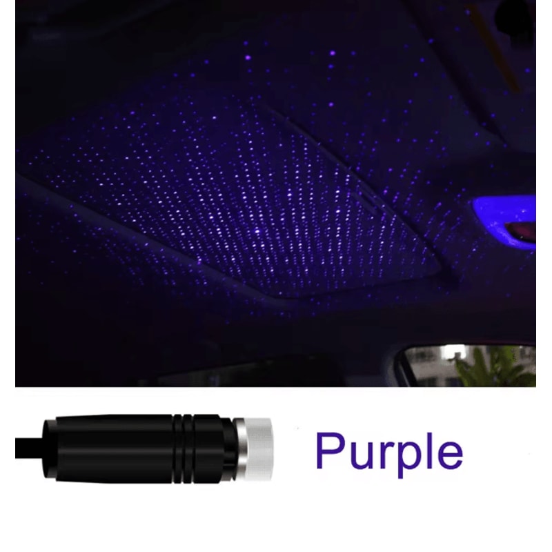 Mini LED Car Roof Star Projector Ambient Night Light USB Plug And Play 5