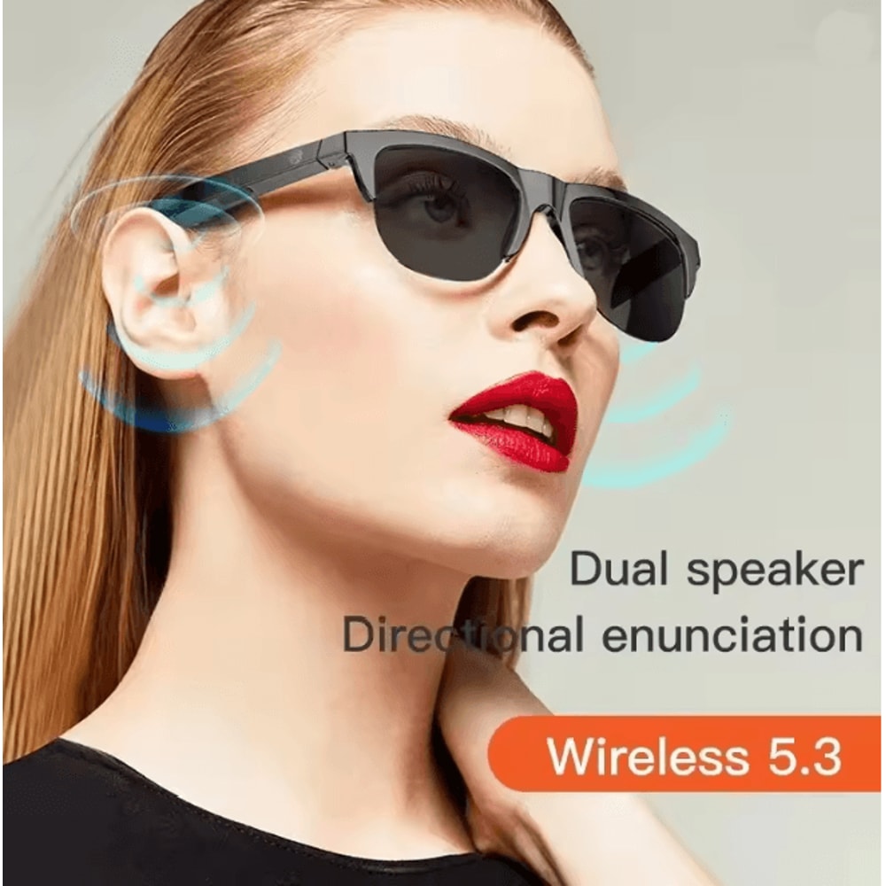 Bluetooth Smart Sunglasses With Open Ear Audio UV Protection Sports Glasses 2