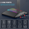 New Bee Z8 RGB Gaming Headset Stand With USB Ports Desk Headphone Holder 2