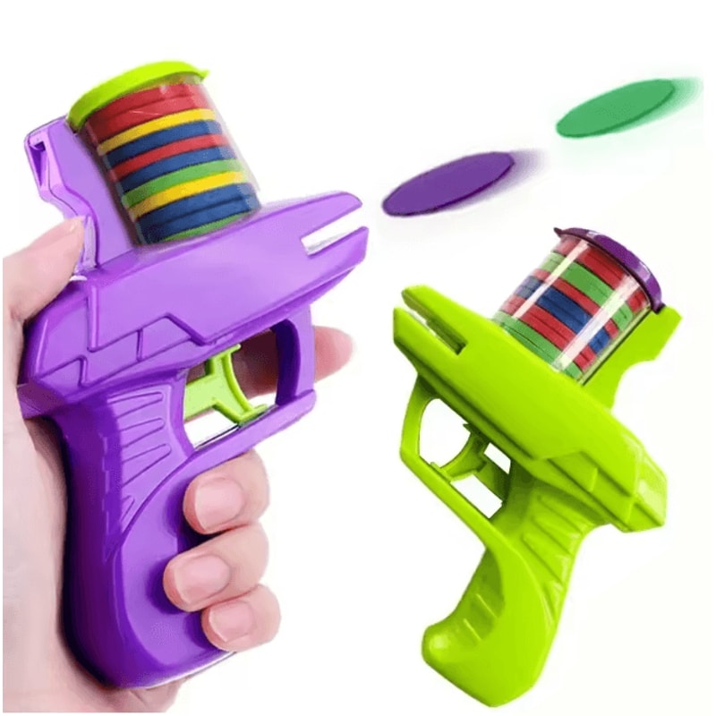 Double Player Flying Disc Gun Safe Shooting Game For Kids 2
