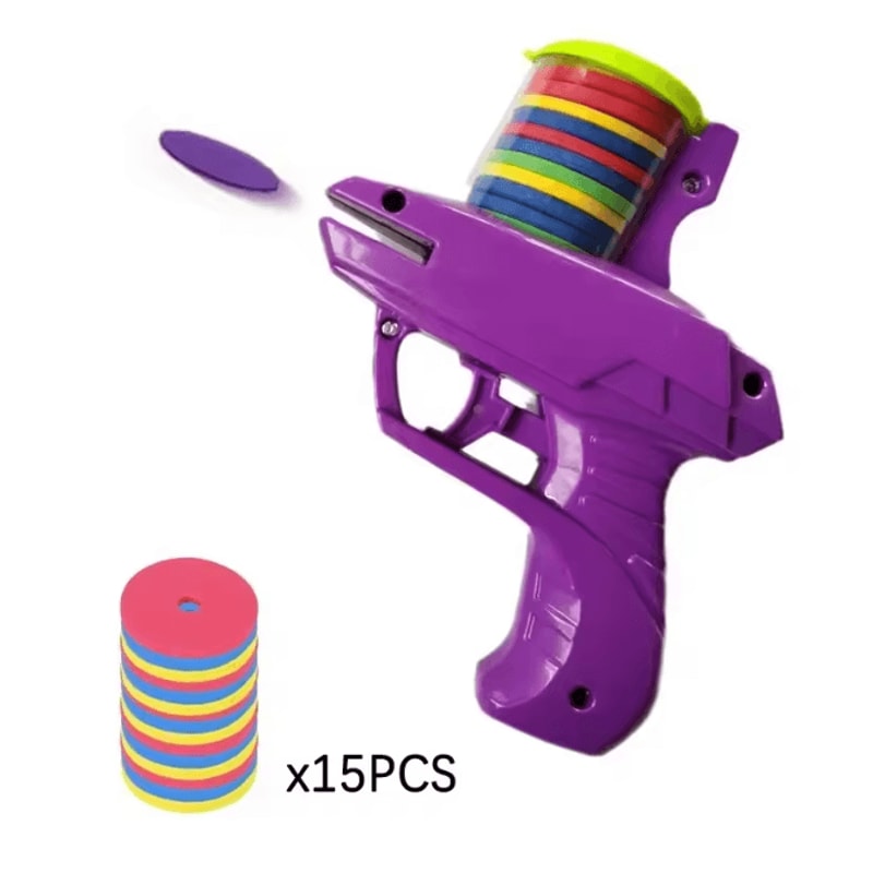 Double Player Flying Disc Gun Safe Shooting Game For Kids 4