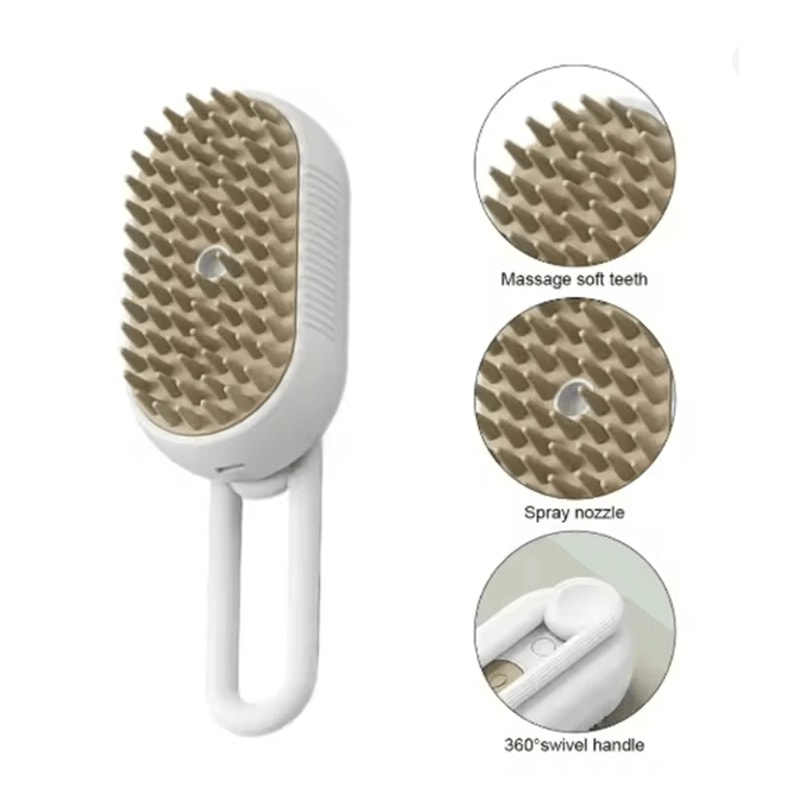 Pet Spray Massage Comb For Dogs And Cats Hair Removal Brush 0