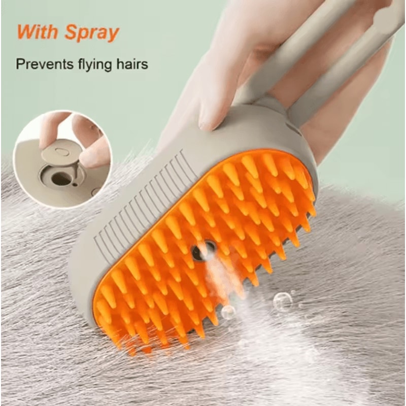 Pet Spray Massage Comb For Dogs And Cats Hair Removal Brush 2