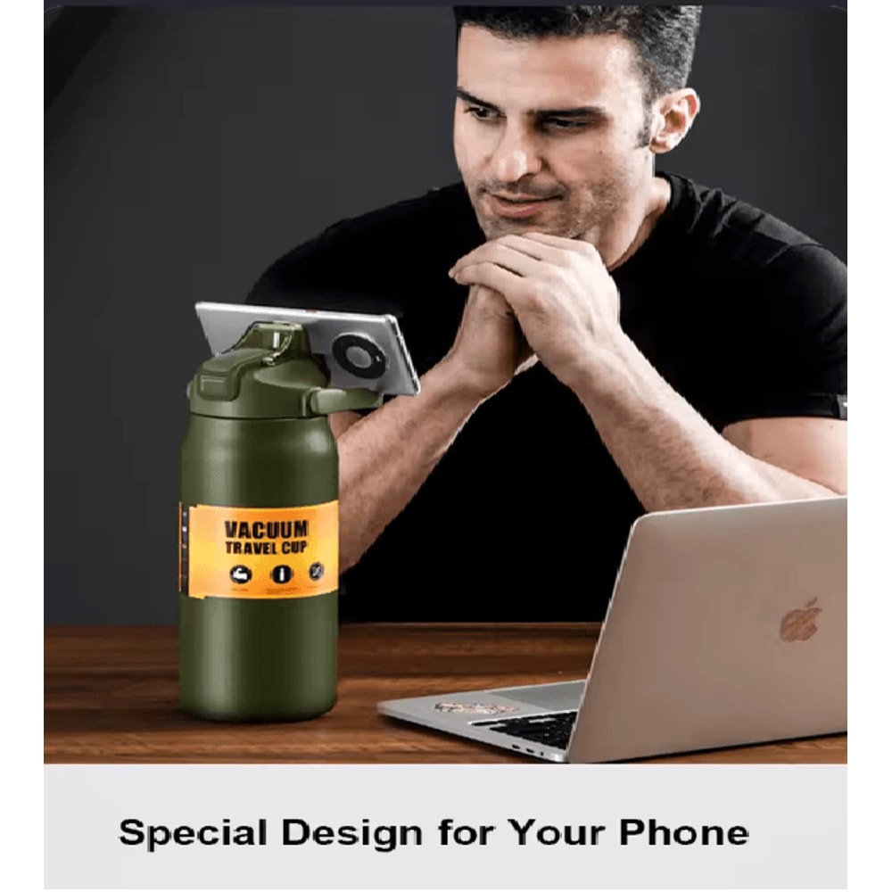 Stainless Steel Thermal Tumbler With Straw For Hot And Cold Drinks 2