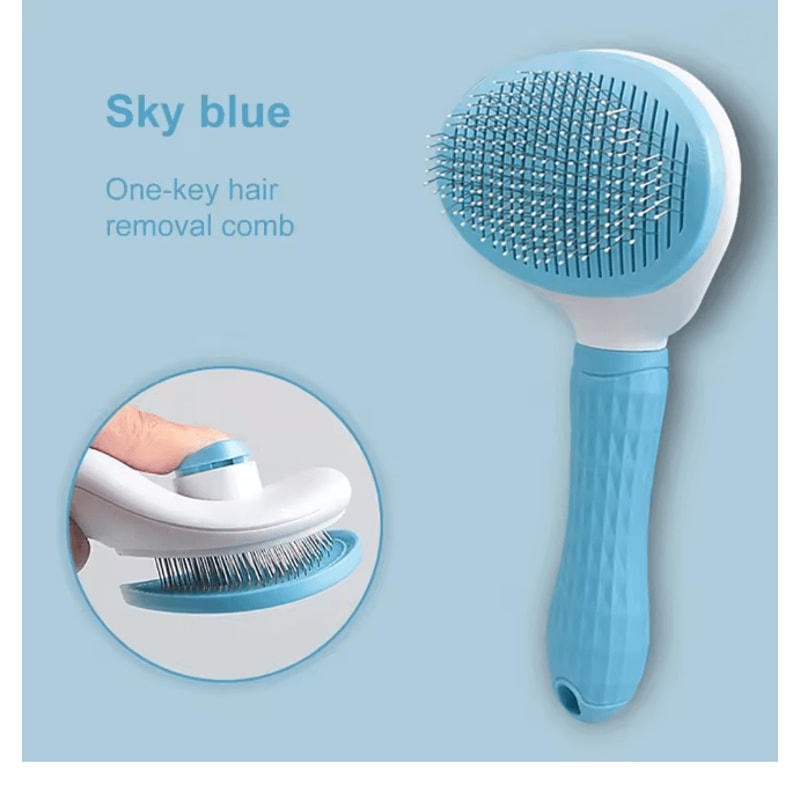Dog Hair Remover Grooming Brush For Long Hair Dogs And Cats 3
