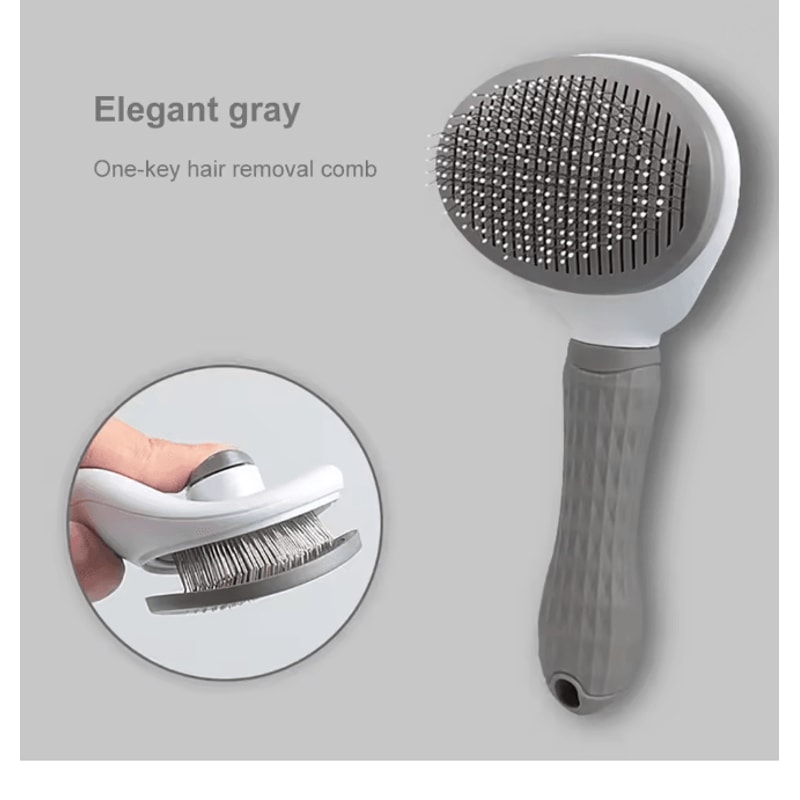 Dog Hair Remover Grooming Brush For Long Hair Dogs And Cats 4