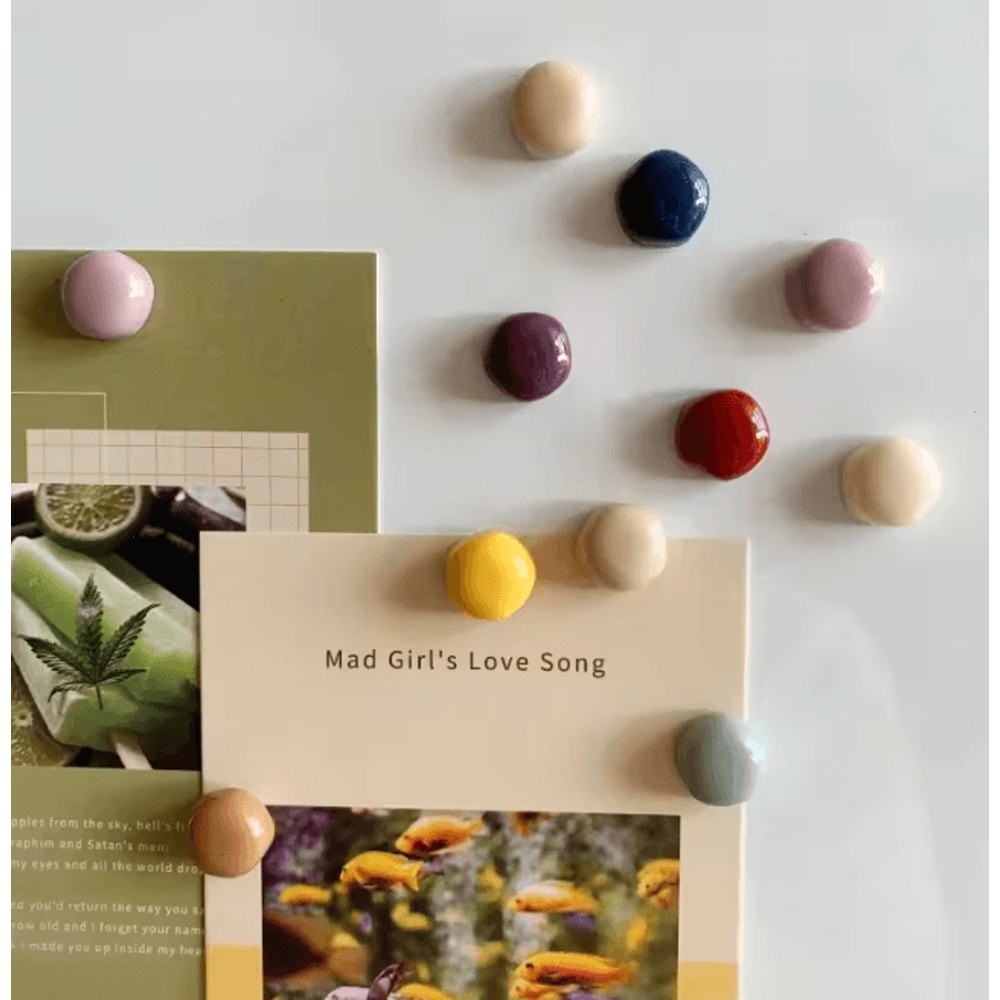 Cartoon Fridge Magnets Set Nordic Style Decorative Message Magnets 6