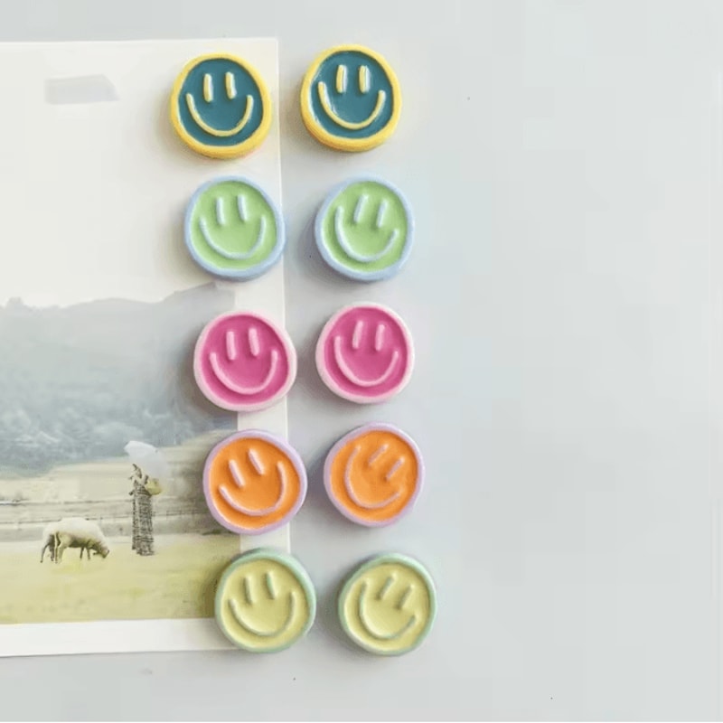 Cartoon Fridge Magnets Set Nordic Style Decorative Message Magnets 1