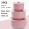 Wheat Straw Food Storage Bowls With Lids Microwave Safe 3 Piece Set 3