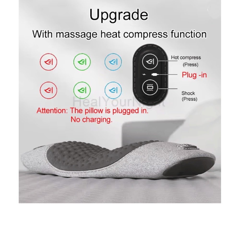 Electric Waist Support Pillow With Massage And Heating For Sleep Relief 4