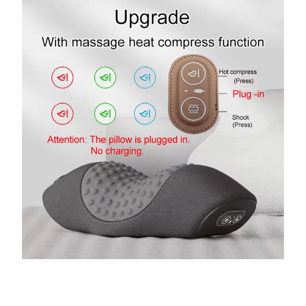 Electric Waist Support Pillow With Massage And Heating For Sleep Relief 7