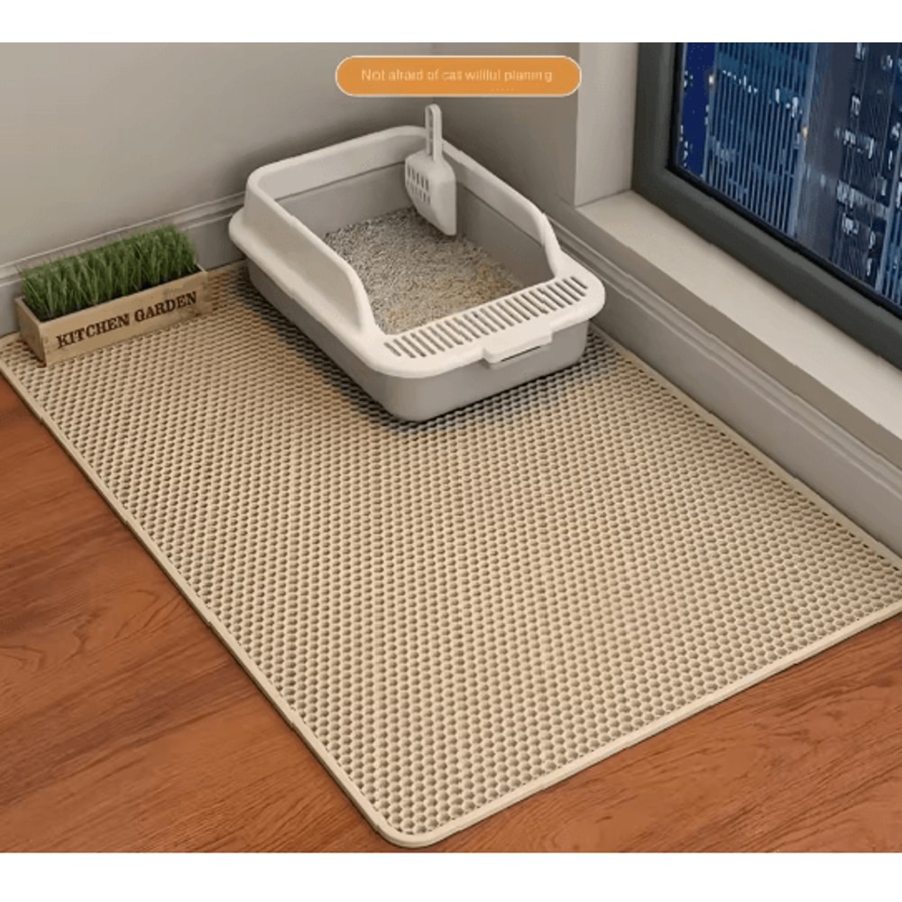 Double Layer Cat Litter Mat Waterproof Non Slip Pet Litter Trap Mat 3