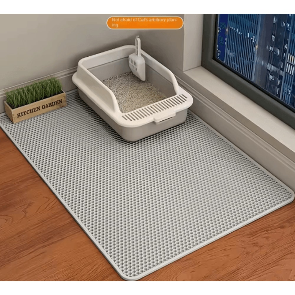 Double Layer Cat Litter Mat Waterproof Non Slip Pet Litter Trap Mat 4