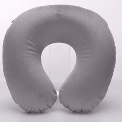 inflatable u shaped travel neck pillow with cervical support
