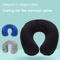 Inflatable U Shaped Travel Neck Pillow With Cervical Support 2