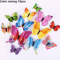 12PCS 3D Butterfly Wall Stickers Double Layer Decorative Wall Art Set 2