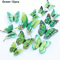 12PCS 3D Butterfly Wall Stickers Double Layer Decorative Wall Art Set 4