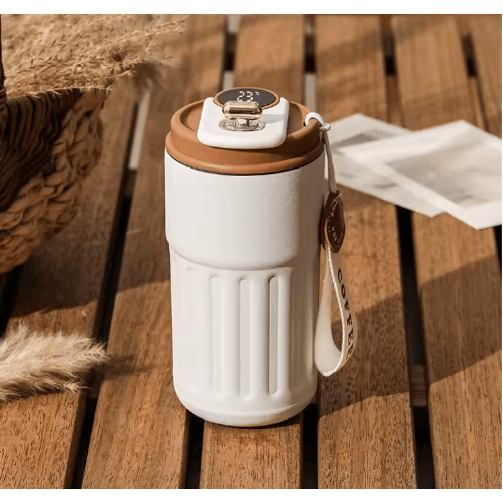 Smart Temperature Display Thermos Bottle Stainless Steel Vacuum Travel Mug 4