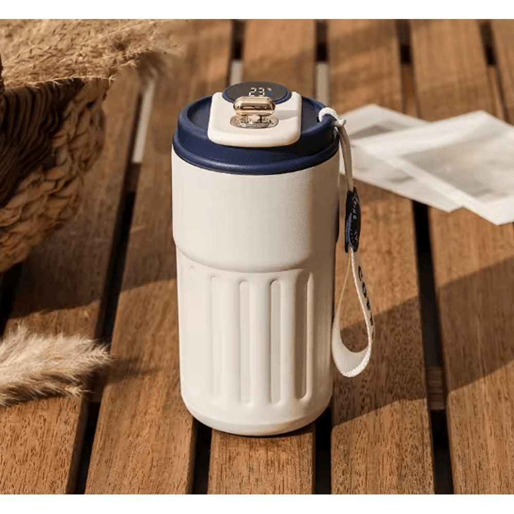 Smart Temperature Display Thermos Bottle Stainless Steel Vacuum Travel Mug 8