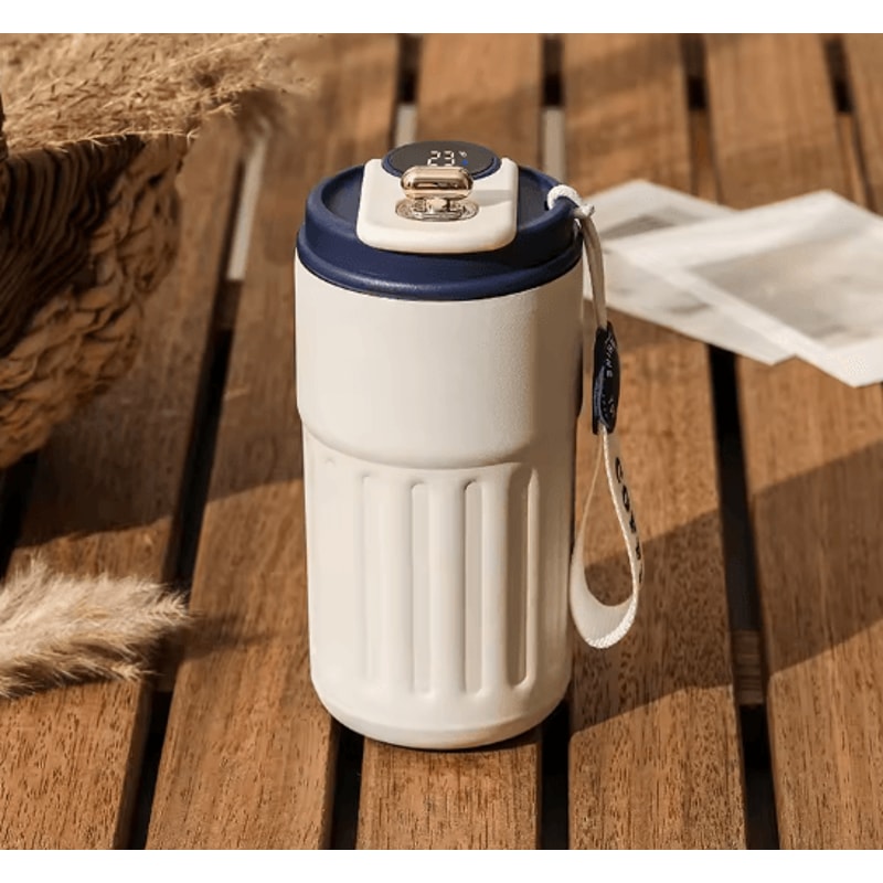 Smart Temperature Display Thermos Bottle Stainless Steel Vacuum Travel Mug 8